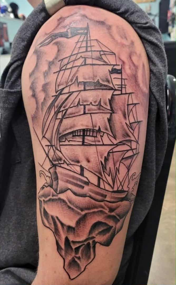 Illustrative tattoo by Seth Wood - Cursed Ink Society artistry